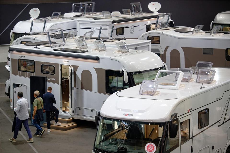 Im vergangenen Jahr besuchten rund 250.000 Menschen die Camping-Messe Caravan Salon in Düsseldorf. Henning Kaiser/dpa