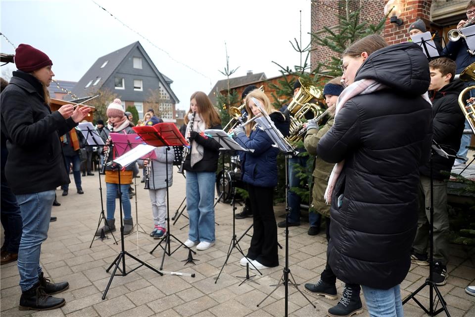 Im vergangenen Jahr hat das Mini-Orchester des Musikvereins Weseke den Besuchern eine Freude bereitet.