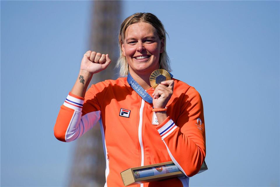 Im vergangenen Sommer gewann van Rouwendaal Olympia-Gold in Paris.Vadim Ghirda/AP/dpa