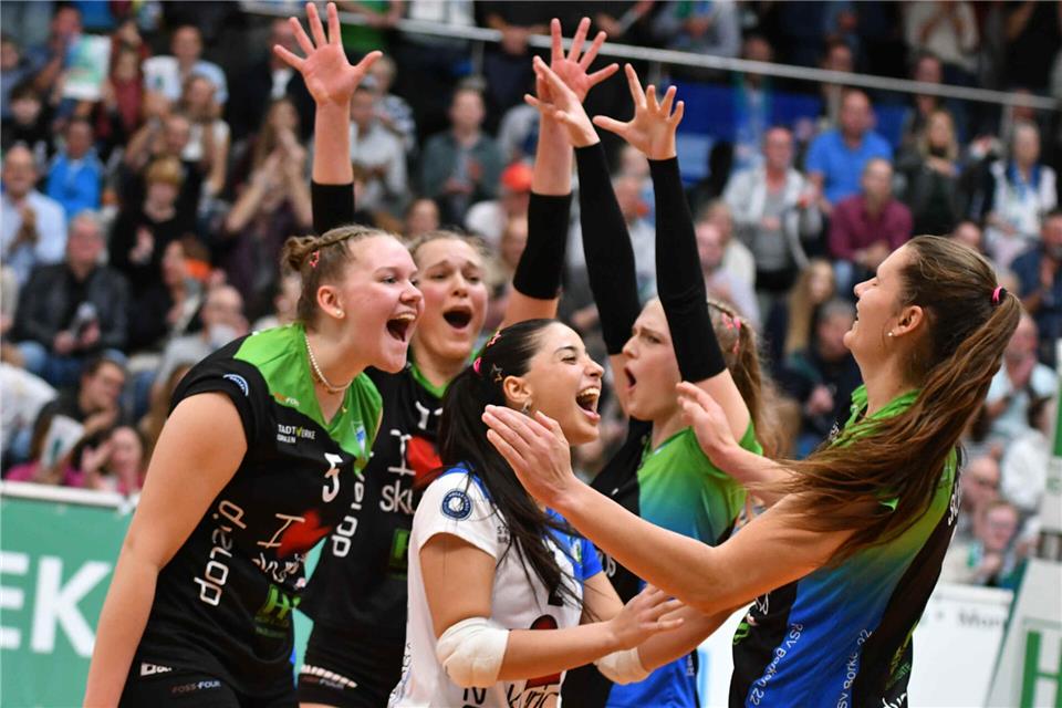 Immerhin: Drei Siege durften die Skurios Volleys Borken in der Hauptrunde bejubeln, dazu einen Punkt gegen Schwerin. Ihr sportlichen Saisonziel, bester Aufsteiger zu werden, verpassten sie allerdings.