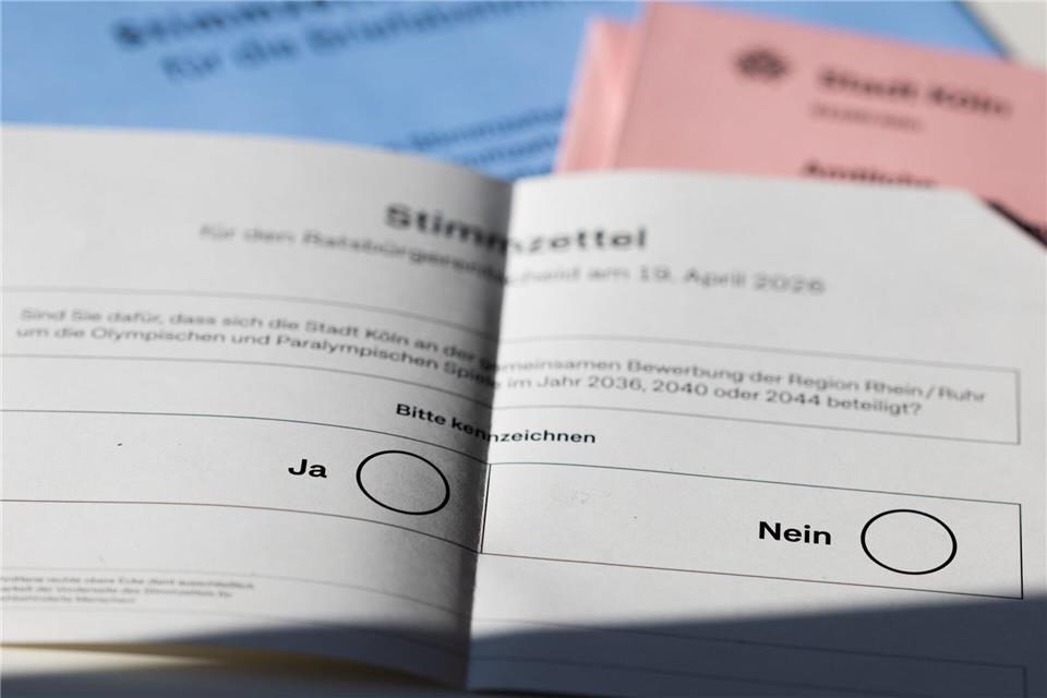 In 17 Städten in NRW konnten Bürgerinnen und Bürger über eine Olympia-Bewerbung abstimmen. (Archivbild) Rolf Vennenbernd/dpa