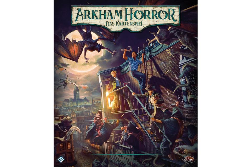 Schön gruseln – schaurige Spiele zu Halloween In „Arkham Horror: Das Kartenspiel“ schlüpfen 1 bis 4 Spielende in die Rolle von Ermittlern, die gemeinsam Geheimnissen auf der Spur sind - manchmal mit einer Portion Übersinnlichem.Fantasy Flight Games/Asmodee/dpa-tmn