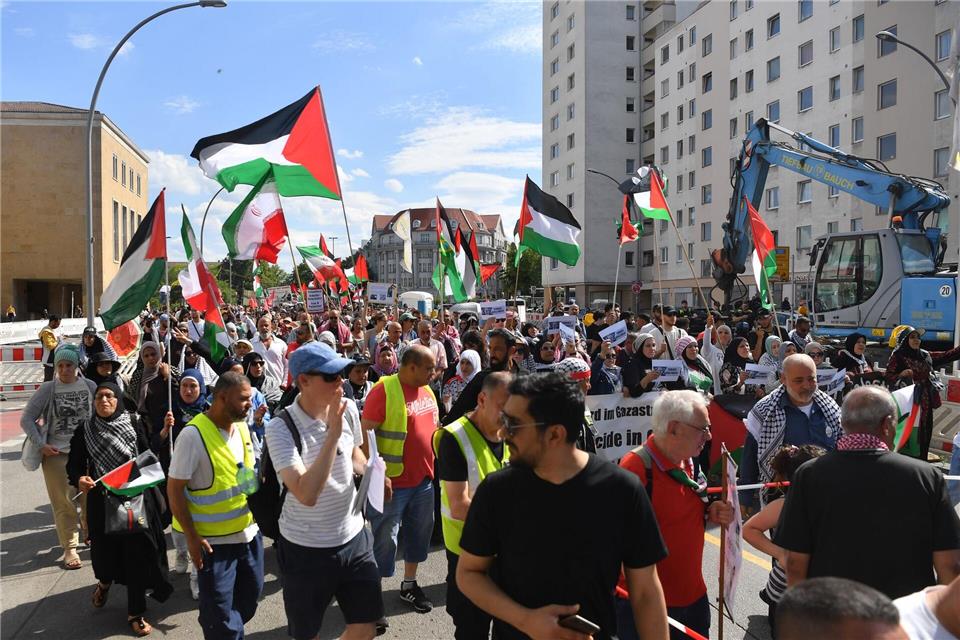 In Berlin gab es zahlreiche propalästinensische Demonstrationen. (Archivbild)Paul Zinken/dpa