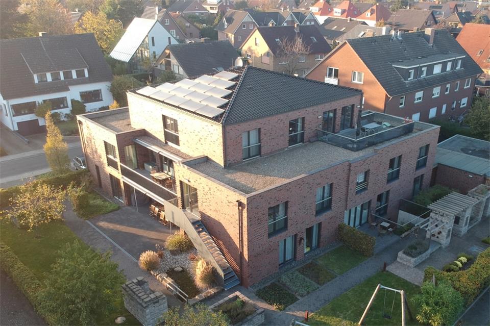 In Borken und Heiden gibt es bereits Wohnhäuser der Lebenshilfe. Die Aufnahme zeigt das „Wohnhaus Borken“, in dem 20 Erwachsene leben. In Raesfeld würde ein kleineres Haus entstehen.