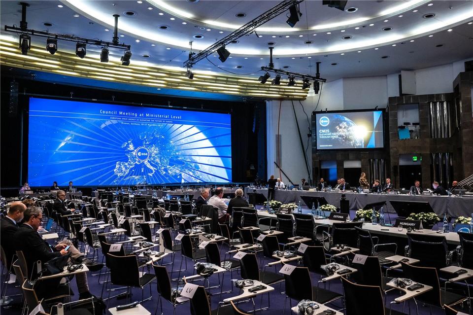 In Bremen findet die Esa-Ministerratstagung statt.Sina Schuldt/dpa