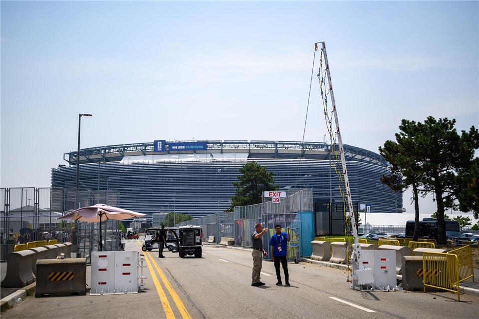 In East Rutherford bei New York findet am Sonntag das Finale der Fußball-WM statt. Tom Weller/dpa