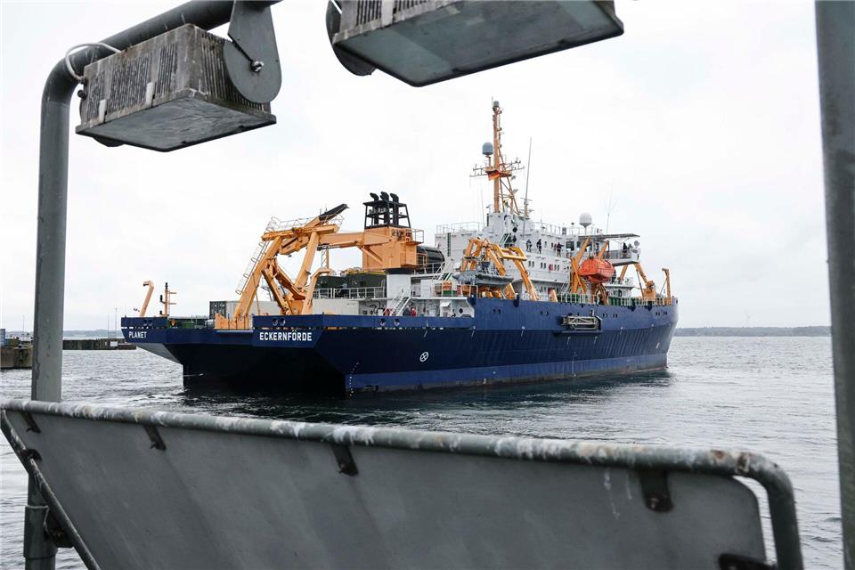 In Eckernförde wird das Forschungsschiff „Planet“ normalerweise nur für Seeversuche genutzt.Frank Molter/dpa