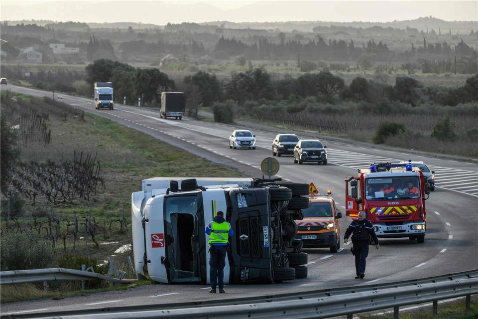 In Frankreich gab es durch den Sturm „Nils“ einen Toten. Ed Jones/AFP/dpa