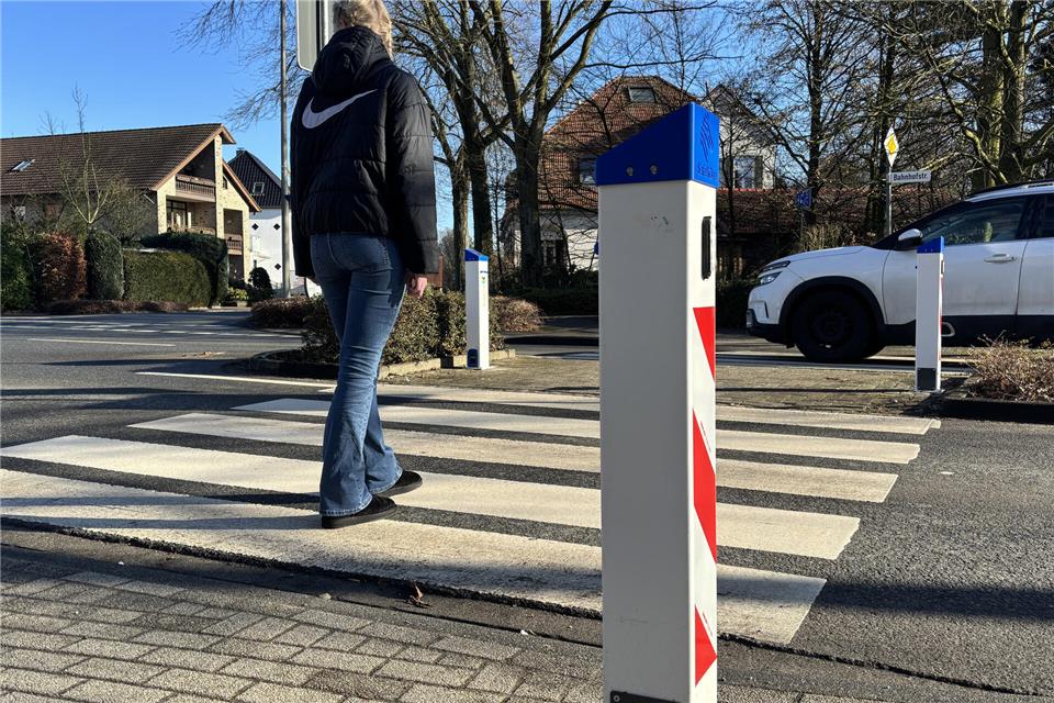 In Heiden sorgen Leucht-Zebrastreifen für mehr Verkehrssicherheit.