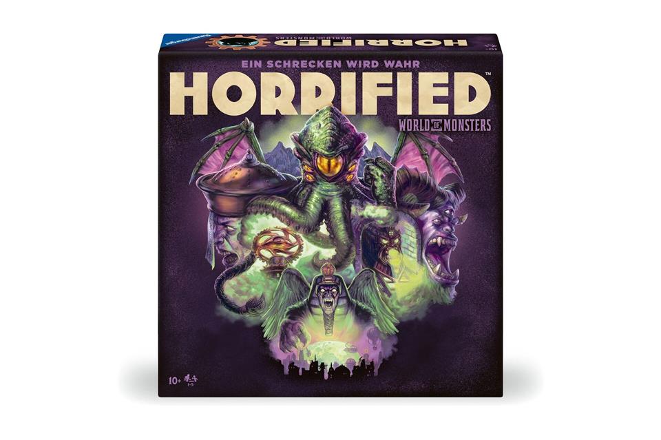 Schön gruseln – schaurige Spiele zu Halloween In „Horrified: World of Monsters“ sind die Heldencharaktere jeweils mit einer Spezialfähigkeit ausgestattet und versuchen mit Hilfe von Gegenständen die Monster zu stoppen. Über die Anzahl der Bösewichte kann der Schwierigkeitsgrad gesteuert werden. Revensburger/dpa-tmn
