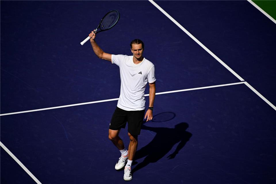 In Indian Wells im Viertelfinale: Alexander Zverev.Charles Baus/CSM via ZUMA Press Wire/dpa