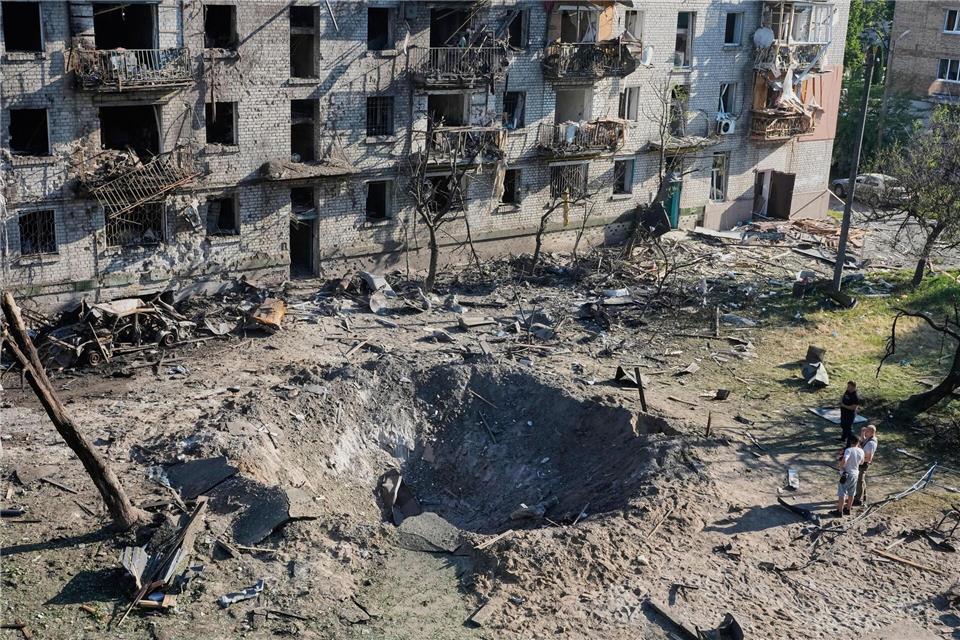 In Kiew hat ein russischer Raketenangriff 30 Menschen getötet. (Archivbild)Efrem Lukatsky/AP/dpa