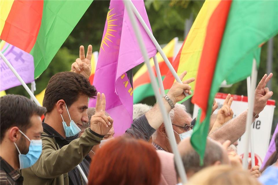 In Köln werden etwa 15.000 Kurden zu einer Demo erwartet. (Archivbild)David Young/dpa