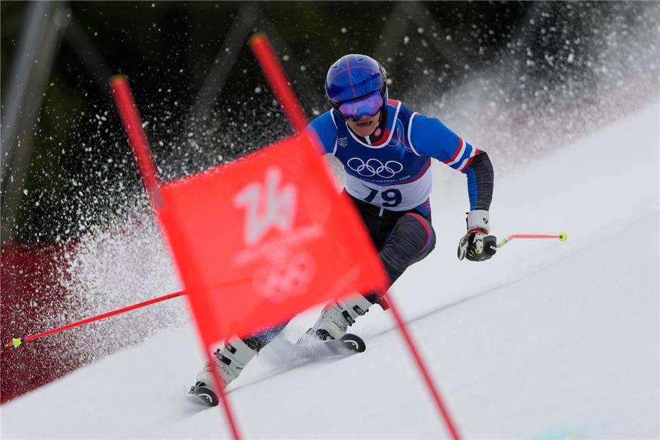 In Konstanz auf der Schule, für Thailand im olympischen Riesenslalom: Fabian Wiest.John Locher/AP/dpa