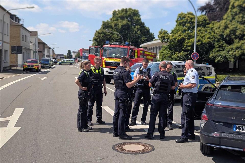 In Lengerich gibt es einen Polizeieinsatz. David Ebener/dpa