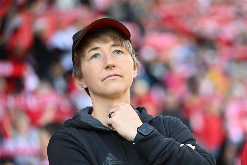 In Leverkusen kämpfte ihr Team, zum ersten Sieg reicht es nicht: Ailien Poese.Sebastian Christoph Gollnow/dpa