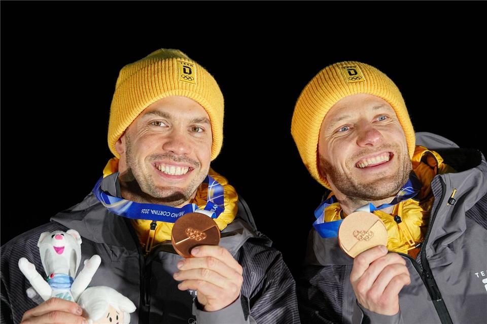 In Mailand gewann das Duo Bronze im Doppelsitzer und Gold mit der deutschen Team-Staffel. (Archivbild)Michael Kappeler/dpa