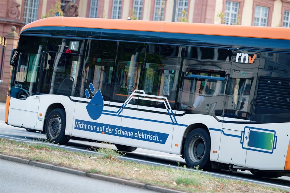In Mannheim fahren E-Busse.Uwe Anspach/dpa