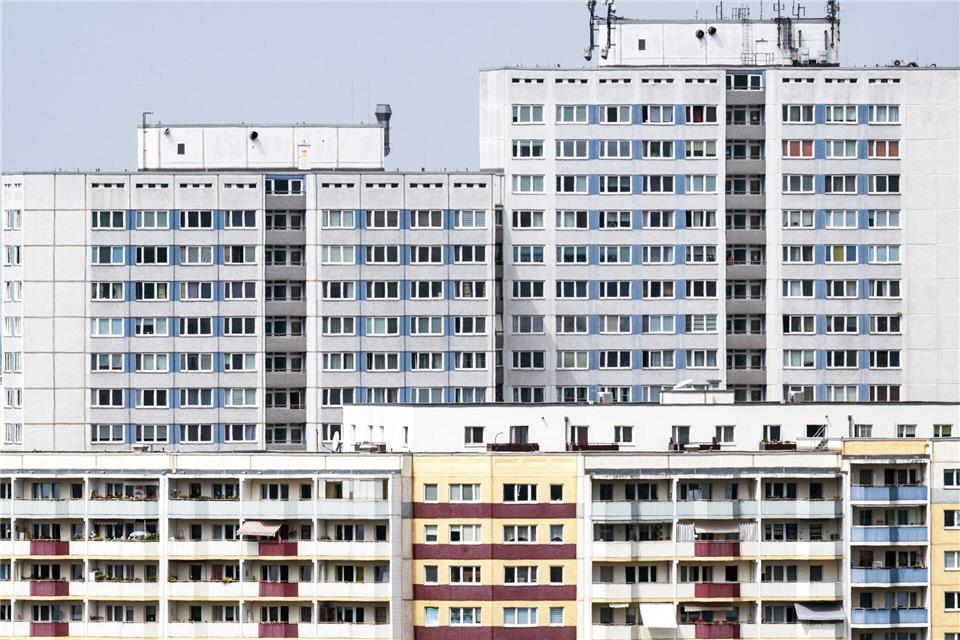 In Marzahn-Hellersdorf wohnen zwei Drittel der Anwohner in einer Plattenbauwohnung.Soeren Stache/dpa