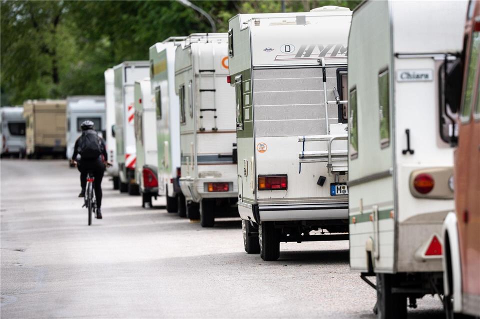 In München häuften sich zuletzt die Diebstähle von abgestellten Wohnmobilen. (Symbolbild)Matthias Balk/dpa