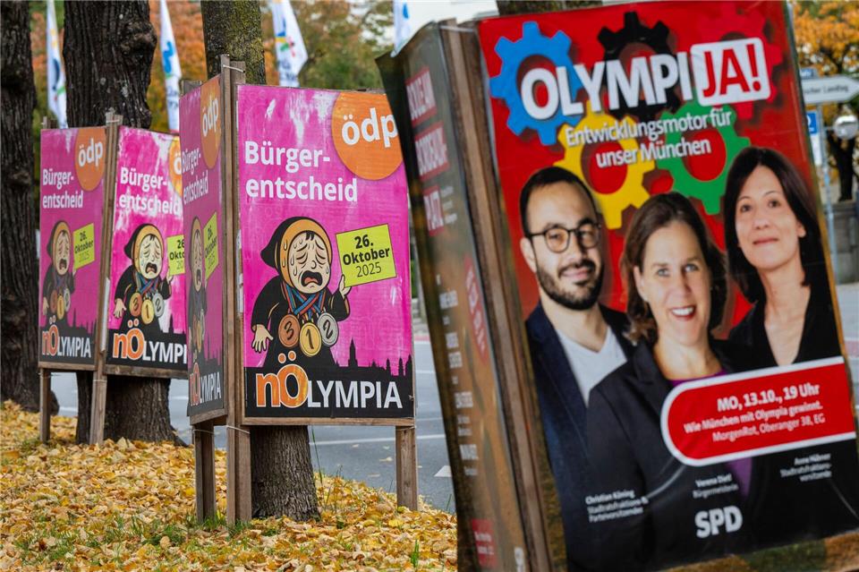 Es gilt: München entscheidet heute über Olympia-Bewerbung In München warben Befürworter und Gegner intensiv um eine Olympia-Bewerbung. (Archivfoto)Peter Kneffel/dpa