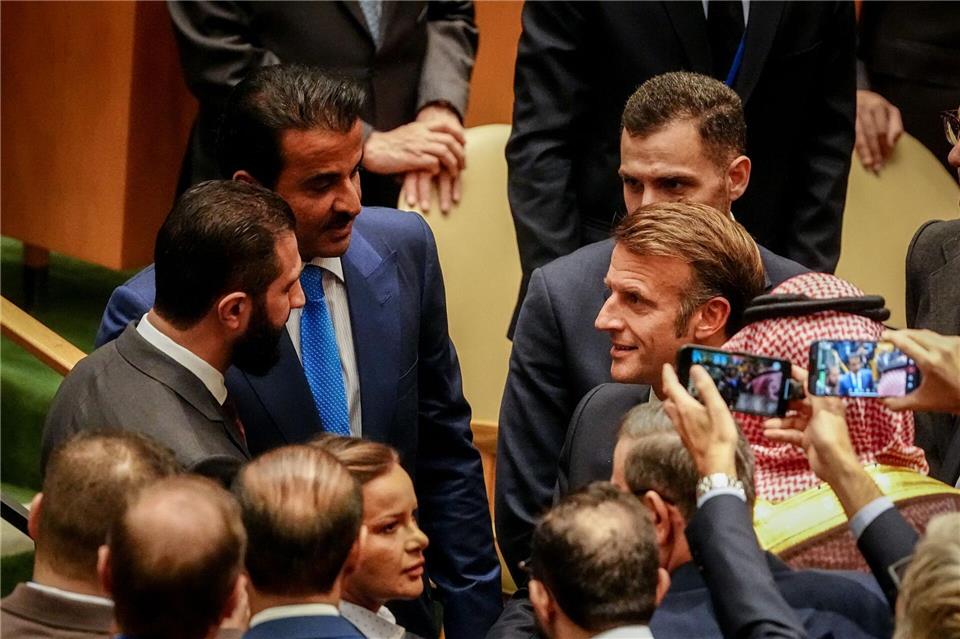 In New York im Mittelpunkt: Frankreichs Präsident MacronKay Nietfeld/dpa