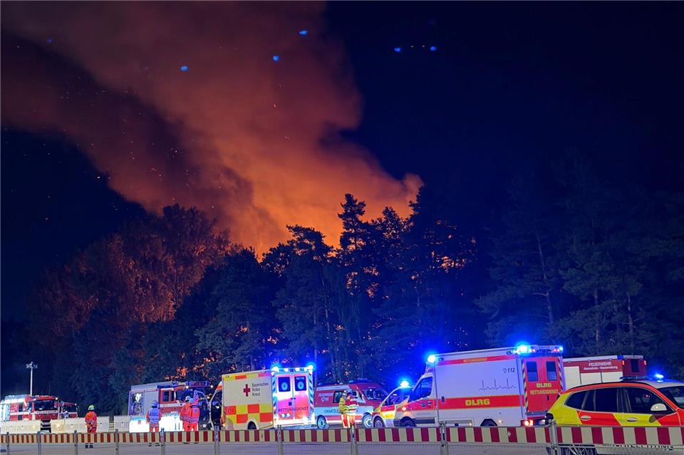 In Nürnberg brannte ein Waldstück. Sven Grundmann/NEWS5/dpa