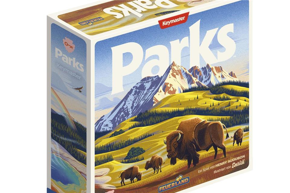 In „Parks“ bewegen sich bis zu 5 Spielende mit jeweils zwei Figuren über einen Weg und sammeln dabei Ressourcen, die sie im Rucksack verstauen.-/Feuerland Verlagsgesellschaft mbH/dpa-tmn