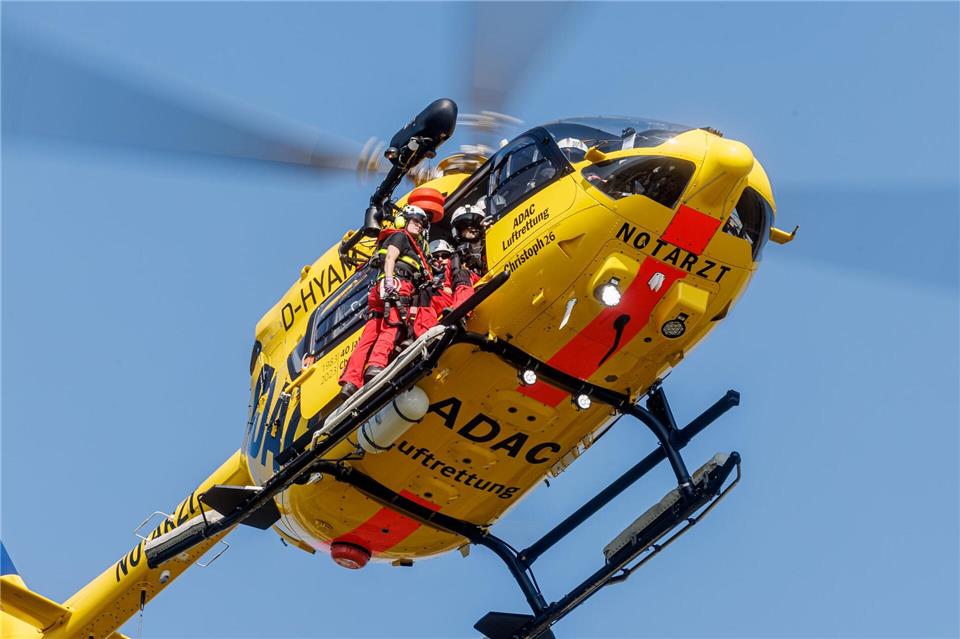 In Rheinland-Pfalz hoben die Rettungshelikopter des ADAC 2024 etwas seltener ab. (Symbolbild)Markus Scholz/dpa