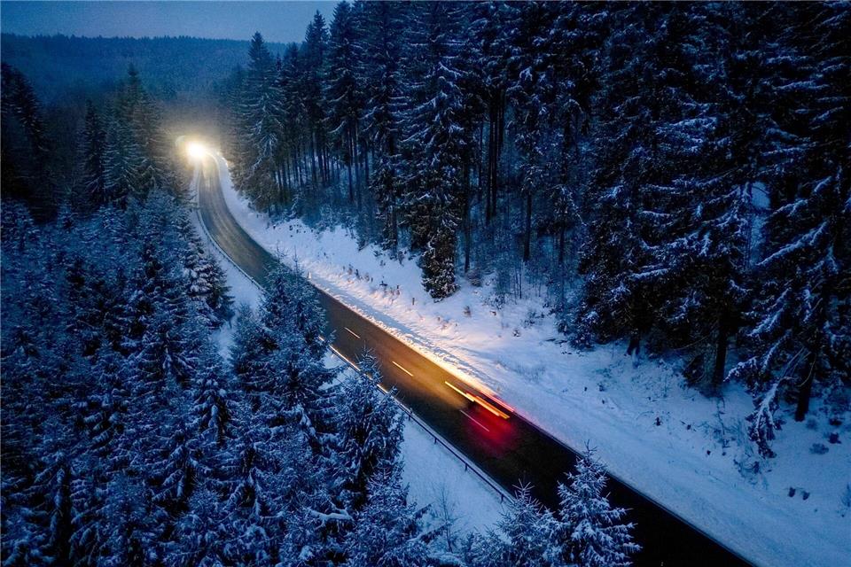 In Sachsen ist mit kräftigen Schneefällen zu rechnen.Jan Woitas/dpa
