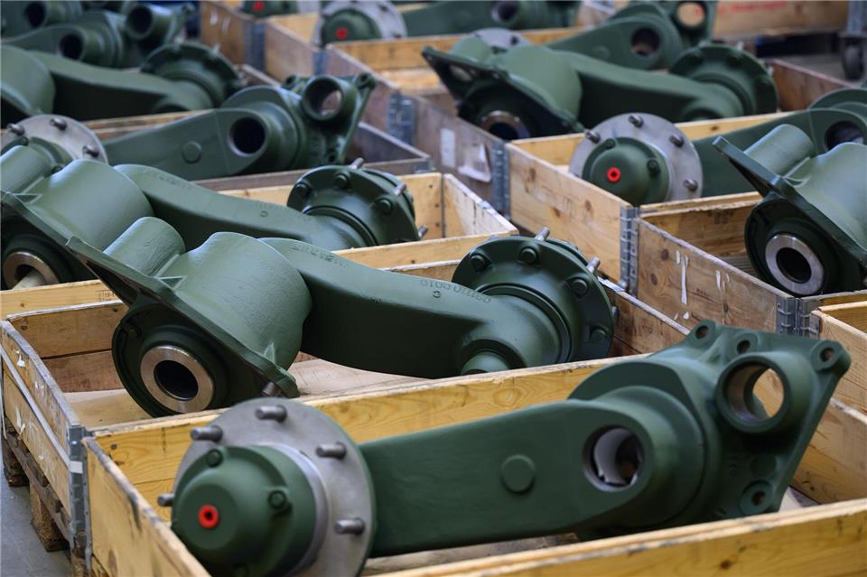 In Sachsen sind in der Verteidigungsbranche hauptsächlich Zulieferer tätig. (Archivbild)Robert Michael/dpa