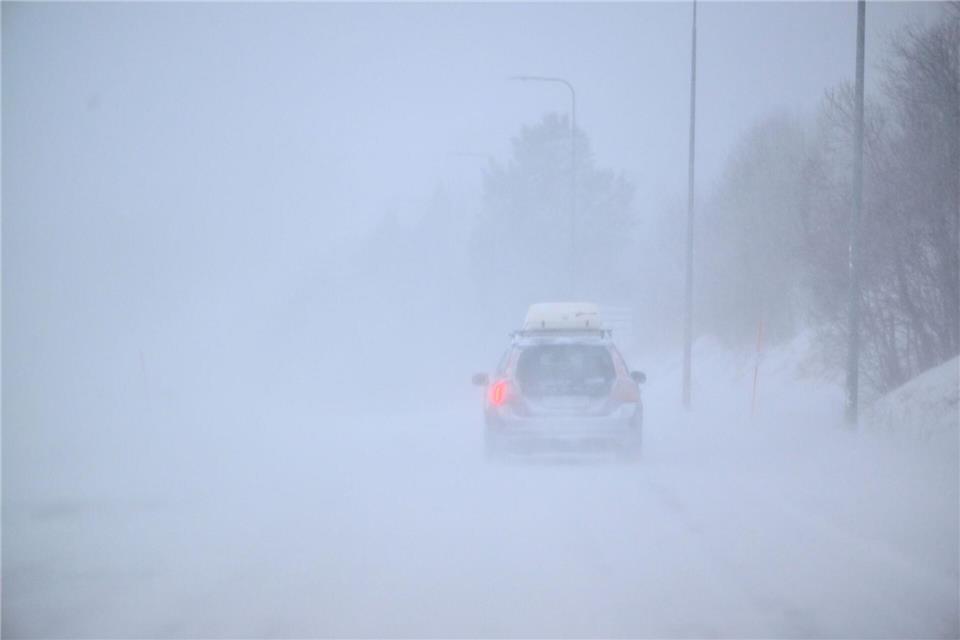 In Skandinavien sorgte der Sturm für teils chaotische Verhältnisse.Pontus Lundahl/TT News Agency/AP/dpa