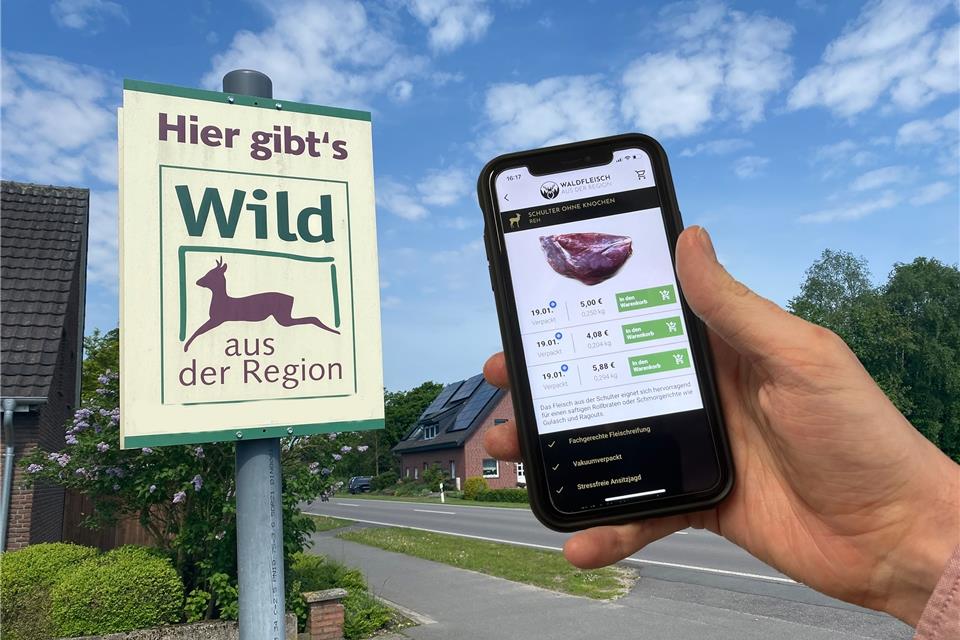 In Velen und Ramsdorf bieten bereits einige Jäger ihr Fleisch auch online in einer App an. 