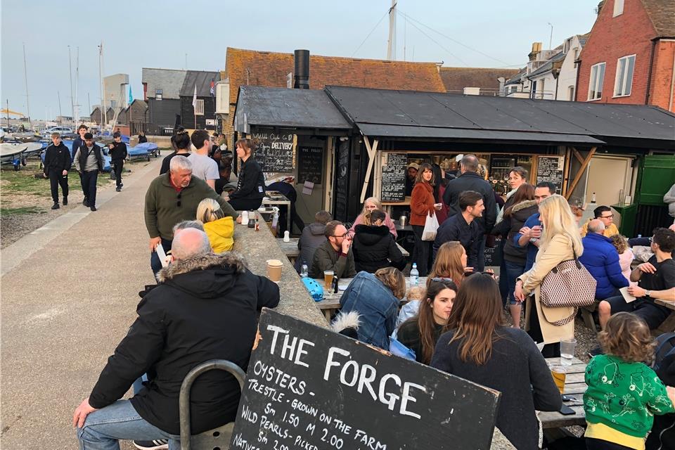 In Whitstable waren an dem Wochenende viele Menschen auf den Beinen. Das Thema Brexit war aber kaum Thema.