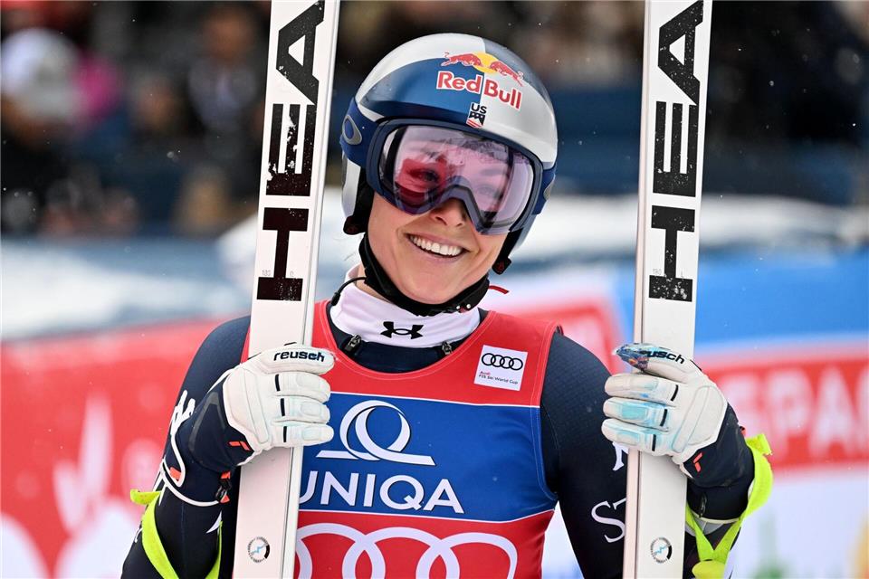 In bestechender Form: US-Skistar Lindsey Vonn.Barbara Gindl/APA/dpa