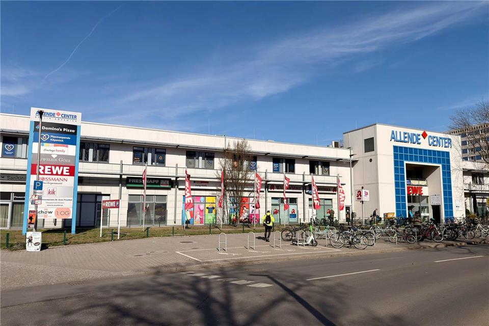 In dem Einkaufszentrum hatte sich ein Wildschwein verirrt.Michael Ukas/dpa