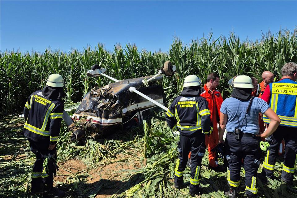 In dem Flugzeug saßen der Pilot und seine Ehefrau.Sascha Thelen/dpa