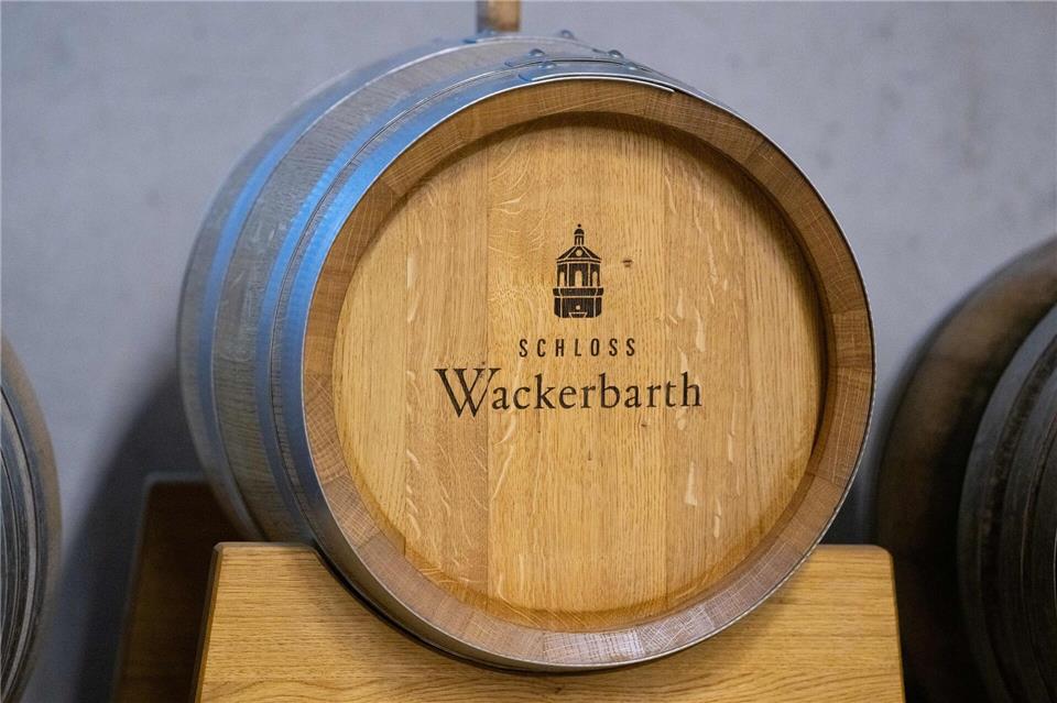 In den Kellern von Schloss Wackerbarth reift Wein in Fässern und Sekt in Flaschen.Sebastian Kahnert/dpa