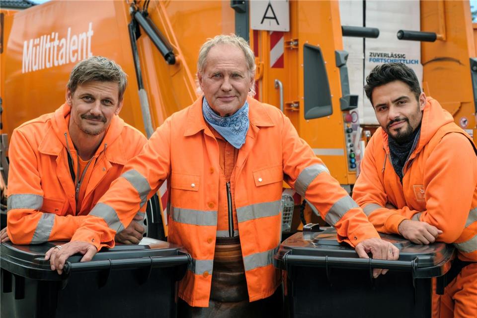 In der ARD-Reihe „Die drei von der Müllabfuhr“ geht es diesmal um ein linkes Kulturzentrum. (Handout)Conny Klein/ARD Degeto Film/dpa