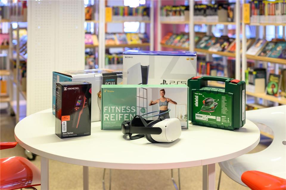 In der Bibliothek der Dinge können Dinge wie Schleifmaschinen oder Wärmebildkameras ausgeliehen werden.Izabela Mittwollen/dpa