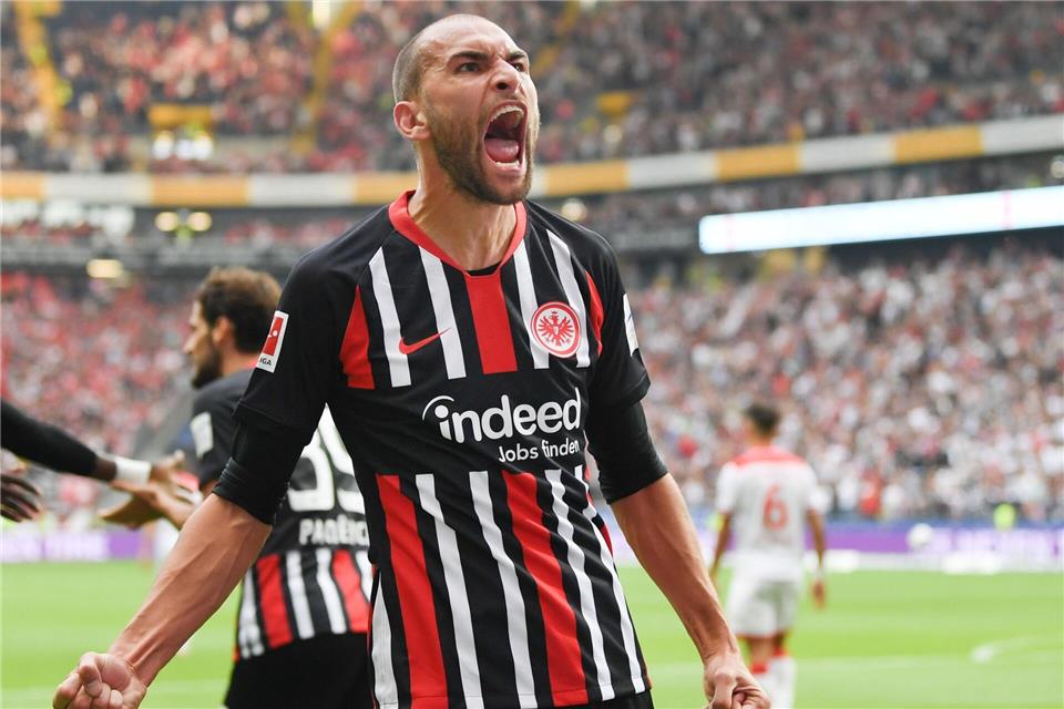 In der Bundesliga erfolgreich: Bas Dost im Trikot von Eintracht Frankfurt. (Archivbild)Arne Dedert/dpa