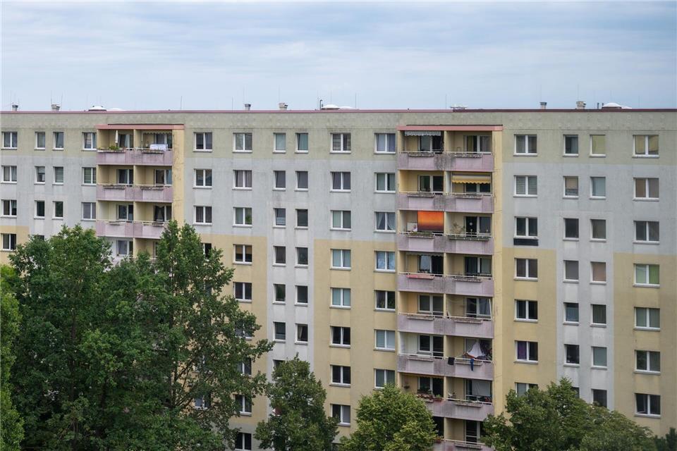 In der Marchwitzastraße steht der erste Plattenbau des Bezirks.Soeren Stache/dpa