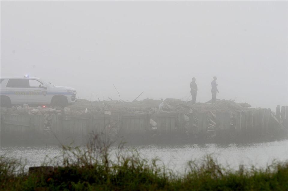 In der Maschine der mexikanischen Marine saßen vier Patienten mit Brandverletzungen, die in den USA behandelt werden sollten.Jennifer Reynolds/The Galveston County Daily News/AP/dpa