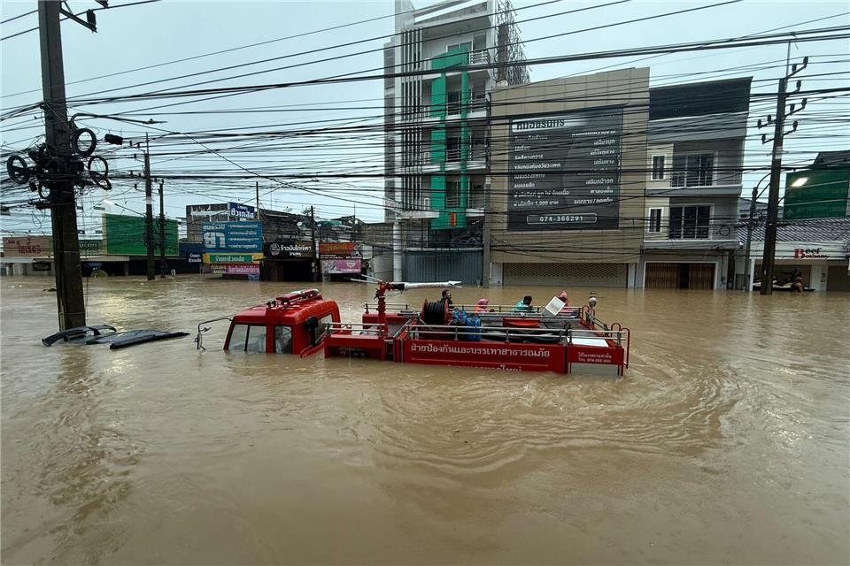 In der Provinz Songkhla in Südthailand ist die Lage katastrophal. Uncredited/AP/dpa