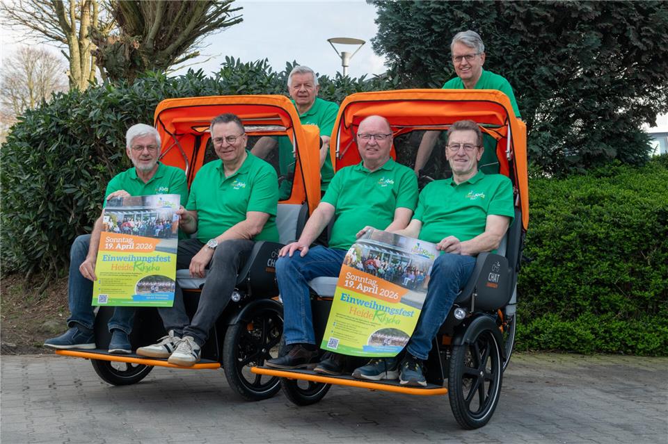 In der vergangenen Woche wurden die ersten beiden Rikschas für das ehrenamtliche Projekt „HeideRikscha“ geliefert. Nun kann es losgehen.