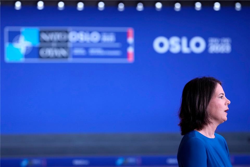 In diesen Zeiten sei das Allerwichtigste „Verlässlichkeit, dass das gegebene Wort gilt“, so Annalena Baerbock beim Treffen der Nato-Außenminister in Oslo.