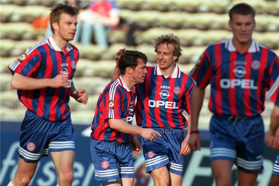 In einer neuen ZDF-Doku sprechen Lothar Matthäus und Jürgen Klinsmann über ihre Rivalität bei den Bayern.---/dpa
