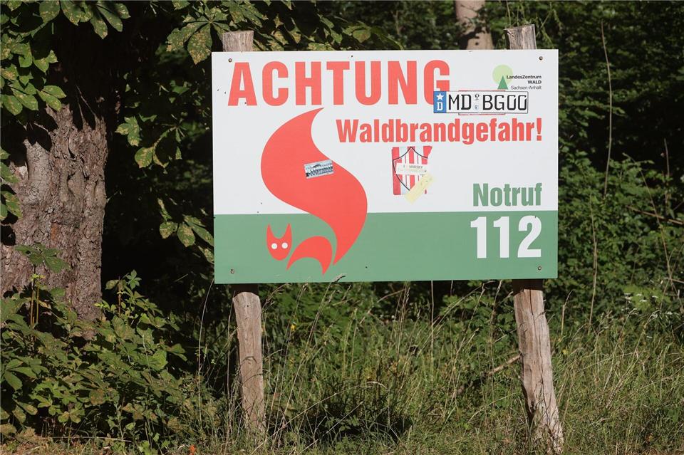 In einigen Regionen Sachsen-Anhalts gilt die höchste Warnstufe für Waldbrandgefahr. (Symbolbild)Matthias Bein/dpa
