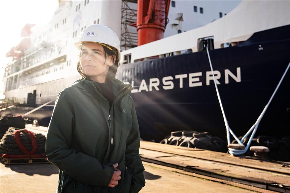 In einigen Tagen geht das Forschungsschiff „Polarstern“ auf Forschungsreise unter der Leitung von Heike Link von der Universität Rostock.Sina Schuldt/dpa