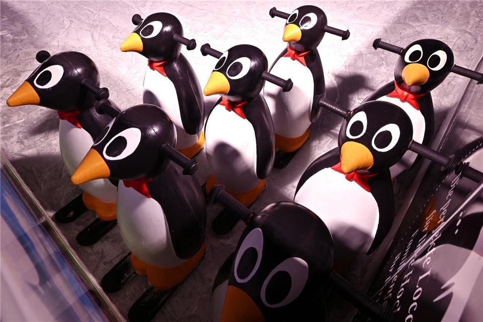 In mehreren Thüringer Städten locken in der Vorweihnachtszeit und darüber hinaus Open-Air-Kunsteisbahnen zum Schlittschuhlaufen.Martin Schutt/dpa